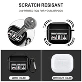Choose Your Weapon Gaming Video Game Earphone Case Compatible with AirPods 3 Headset Charging Box Case Cover with Keychain